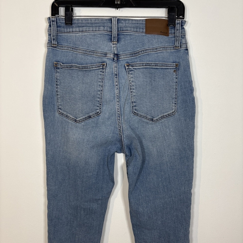 Madewell Curvy Roadtripper High Waist Skinny Jeans Light Wash Blue 28 Stretch - Picture 6 of 9